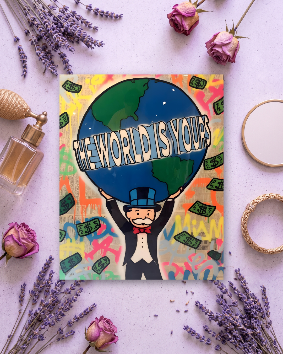 Cuadro personalizado categoría Abstracto, en vinilo sobre madera