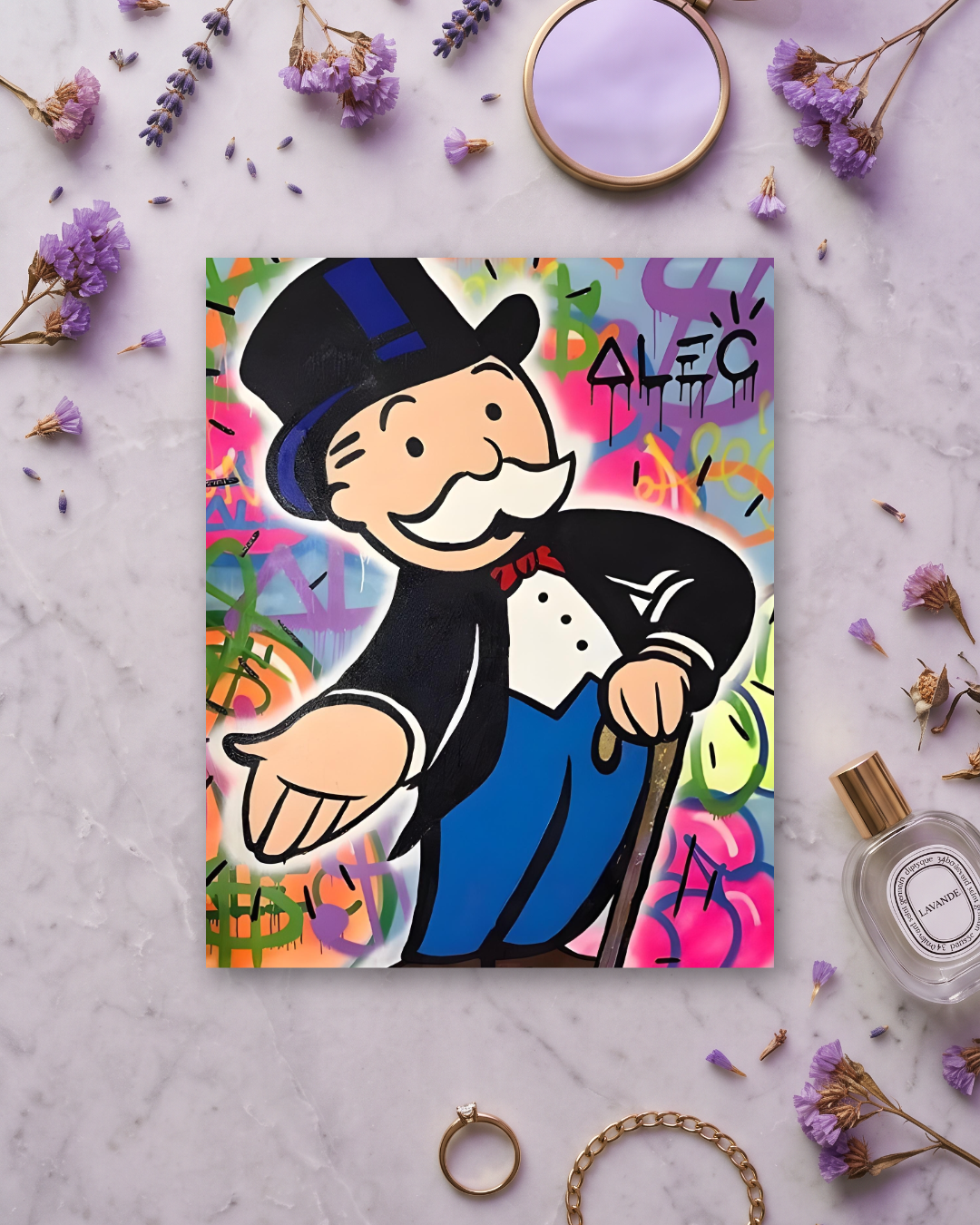 Cuadro personalizado categoría Abstracto, en vinilo sobre madera