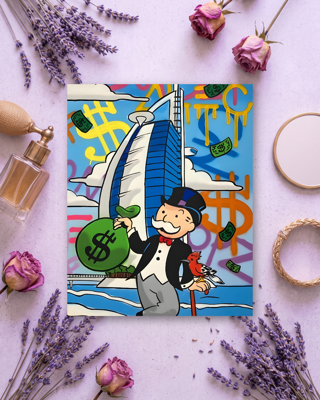 Cuadro personalizado categoría Abstracto, en vinilo sobre madera